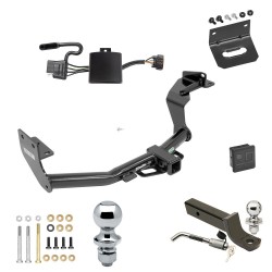 Ultimate Tow Package For 19-20 Hyundai Santa Fe Trailer Hitch w/ Wiring 2" Drop Mount Dual 2" and 1-7/8" Ball Lock Bracket Cover 2" Receiver  Ultimate Tow Package For 19-20 Hyundai Santa Fe Trailer Hitch w/ Wiring 2" Drop Mount Dual 2" and 1-7/8" Ball Lock Bracket Cover 2" Receiver