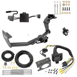 Trailer Hitch w/ 7-Way RV Wiring For 19-20 Hyundai Santa Fe Class 3 2" Receiver All Models  Trailer Hitch w/ 7-Way RV Wiring For 19-20 Hyundai Santa Fe Class 3 2" Receiver All Models