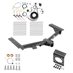 Trailer Hitch w/ 7-Way RV Wiring For 15-24 Ford Transit 350 Class 3 2" Receiver Except Single Rear Wheel w/148" Wheelbase 