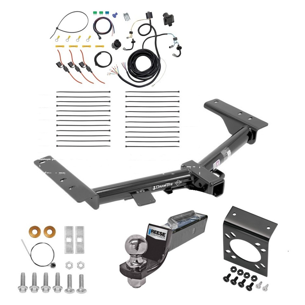 Trailer Hitch Tow Package w/ 7-Way RV Wiring For 15-23 Ford Transit 350 w/ 2" Drop Mount 2" Ball Class 3 2" Receiver Trailer Hitch Tow Package w/ 7-Way RV Wiring For 15-23 Ford Transit 350 w/ 2" Drop Mount 2" Ball Class 3 2" Receiver