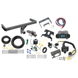 Trailer Hitch Tow Package Prodigy P3 Brake Control For 11-12 Audi Q5 15-24 Porsche Macan w/ 7-Way RV Wiring 2" Drop Mount 2" Ball Class 3 2" Receiver Draw-Tite Tekonsha