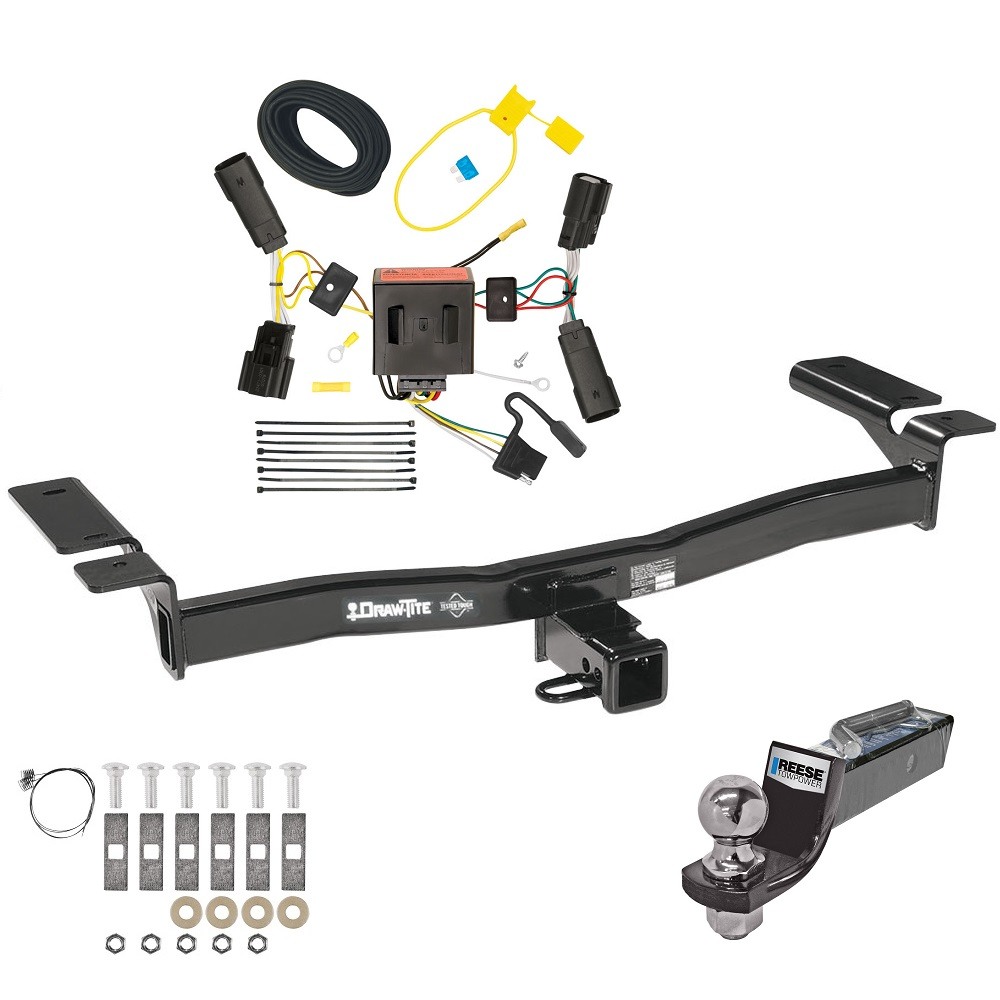 Custom Fit Trailer Hitch Wiring Harness (Plug & Play) 2" Drop Ball-Mount w/ Pin/Clip 2" Chrome Ball Installation Hardware Installation Instructions 75992 118515 21536 Draw-Tite Tow Package 11-14 Edge Trailer Hitch Wiring 2" Drop Mount 2 Tow Package For 11-14 Ford Edge Trailer Hitch w/ Wiring 2" Drop Mount 2" Ball 2" Receiver