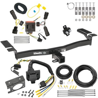 Custom Fit Trailer Hitch Wiring Harness (Plug & Play) Trailer Connector Adapter Brake Control Wiring Kit Circuit Breaker Installation Hardware Installation Instructions 75992 85343 20506 7012a 118515 Draw-Tite Trailer Hitch 7-Way RV Wiring 11-14 Edge Trailer Hitch w/ 7-Way RV Wiring For 11-14 Ford Edge Class 3 2" Receiver