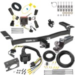 Custom Fit Trailer Hitch Wiring Harness (Plug & Play) 2" Drop Ball-Mount w/ Pin/Clip 2" Chrome Ball Trailer Connector Adapter Brake Control Wiring Kit Circuit Breaker Installation Hardware Installation Instructions 75992 85343 20506 7012a 1 Trailer Hitch Tow Package w/ 7-Way RV Wiring For 11-14 Ford Edge w/ 2" Drop Mount 2" Ball Class 3 2" Receiver