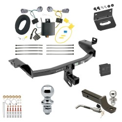 Ultimate Tow Package For 14-18 Jeep Cherokee Trailer Hitch w/ Wiring 2" Drop Mount Dual 2" and 1-7/8" Ball Lock Bracket Cover 2" Receiver  Ultimate Tow Package For 14-18 Jeep Cherokee Trailer Hitch w/ Wiring 2" Drop Mount Dual 2" and 1-7/8" Ball Lock Bracket Cover 2" Receiver
