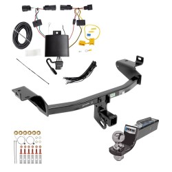 Tow Package For 19-23 Jeep Cherokee Trailer Hitch w/ Wiring 2" Drop Mount 2" Ball 2" Receiver  Tow Package For 19-23 Jeep Cherokee Trailer Hitch w/ Wiring 2" Drop Mount 2" Ball 2" Receiver