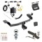 Ultimate Tow Package For 19-23 Jeep Cherokee Trailer Hitch w/ Wiring 2" Drop Mount Dual 2" and 1-7/8" Ball Lock Bracket Cover 2" Receiver 