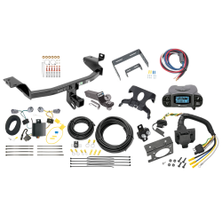Trailer Hitch Tow Package Prodigy P3 Brake Control For 14-18 Jeep Cherokee w/ 7-Way RV Wiring 2" Drop Mount 2" Ball Class 3 2" Receiver Draw-Tite Tekonsha Trailer Hitch Tow Package Prodigy P3 Brake Control For 14-18 Jeep Cherokee w/ 7-Way RV Wiring 2" Drop Mount 2" Ball Class 3 2" Receiver Draw-Tite Tekonsha