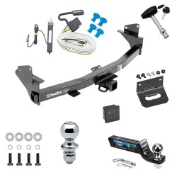 Ultimate Tow Package For 15-22 Chevrolet Colorado GMC Canyon Trailer Hitch w/ Wiring 2" Drop Mount Dual 2" and 1-7/8" Ball Lock Bracket Cover 2" Receiver  Ultimate Tow Package For 15-22 Chevrolet Colorado GMC Canyon Trailer Hitch w/ Wiring 2" Drop Mount Dual 2" and 1-7/8" Ball Lock Bracket Cover 2" Receiver