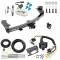 Trailer Hitch w/ 7-Way RV Wiring For 15-22 Chevrolet Colorado GMC Canyon Class 4 2" Receiver All Models