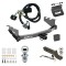 Custom Fit Trailer Hitch Wiring Harness (Plug & Play) 2" Drop Ball-Mount w/ Locking Pin/Clip 2" Chrome Ball 4-Flat Mounting Bracket 1-7/8" Chrome Ball Rubber Hitch Plug Cover Installation Hardware Installation Instructions 76016 118384 Ultimate Tow Package For 14-19 Chevy Silverado GMC Sierra 1500 Trailer Hitch w/ Wiring 2" Drop Mount Dual 2" and 1-7/8" Ball Lock Bracket Cover 2" Receiver