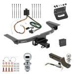Custom Fit Trailer Hitch Wiring Harness (Plug & Play) 2" Drop Ball-Mount w/ Locking Pin/Clip 2" Chrome Ball 4-Flat Mounting Bracket 1-7/8" Chrome Ball Rubber Hitch Plug Cover Installation Hardware Installation Instructions 76020 118278 Ultimate Tow Package For 16-23 Mazda CX-9 Trailer Hitch w/ Wiring 2" Drop Mount Dual 2" and 1-7/8" Ball Lock Bracket Cover 2" Receiver