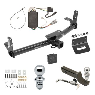 Custom Fit Trailer Hitch Wiring Harness (Plug & Play) 2" Drop Ball-Mount w/ Locking Pin/Clip 2" Chrome Ball 4-Flat Mounting Bracket 1-7/8" Chrome Ball Rubber Hitch Plug Cover Installation Hardware Installation Instructions 76028 118391 Ultimate Tow Package For 05-06 Chevrolet Equinox 06-06 Pontiac Torrent Trailer Hitch w/ Wiring 2" Drop Mount Dual 2" and 1-7/8" Ball Lock Bracket Cover 2" Receiver