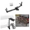 Trailer Hitch w/ 4 Bike Rack For 05-17 Chevrolet Equinox 10-17 GMC Terrain 06-09 Pontiac Torrent 02-07 Saturn Vue Approved for Recreational & Offroad Use Carrier for Adult Woman or Child Bicycles Foldable