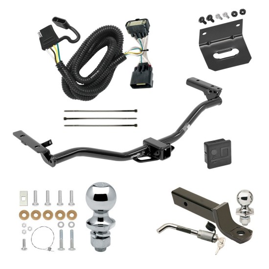 Custom Fit Trailer Hitch Wiring Harness (Plug & Play) 2" Drop Ball-Mount w/ Locking Pin/Clip 2" Chrome Ball 4-Flat Mounting Bracket 1-7/8" Chrome Ball Rubber Hitch Plug Cover Installation Hardware Installation Instructions 76034 118540 Ultimate Tow Package For 11-19 Ford Explorer Trailer Hitch w/ Wiring 2" Drop Mount Dual 2" and 1-7/8" Ball Lock Bracket Cover 2" Receiver