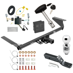 Trailer Tow Hitch For 17-20 Chrysler Pacifica LX Touring 20-23 Voyager 22-23 Grand Caravan Except Hybrid Deluxe Package Wiring 2" Ball and Lock Trailer Tow Hitch For 17-20 Chrysler Pacifica LX Touring 20-23 Voyager 22-23 Grand Caravan Except Hybrid Deluxe Package Wiring 2" Ball and Lock
