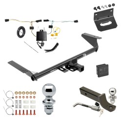 Ultimate Tow Package For 21-24 Chrysler Pacifica Except Hybrid Trailer Hitch w/ Wiring 2" Drop Mount Dual 2" and 1-7/8" Ball Lock Bracket Cover 2" Receiver  Ultimate Tow Package For 21-24 Chrysler Pacifica Except Hybrid Trailer Hitch w/ Wiring 2" Drop Mount Dual 2" and 1-7/8" Ball Lock Bracket Cover 2" Receiver
