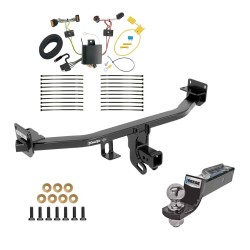 Tow Package For 17-22 KIA Sportage Trailer Hitch w/ Wiring 2" Drop Mount 2" Ball 2" Receiver  Tow Package For 17-22 KIA Sportage Trailer Hitch w/ Wiring 2" Drop Mount 2" Ball 2" Receiver