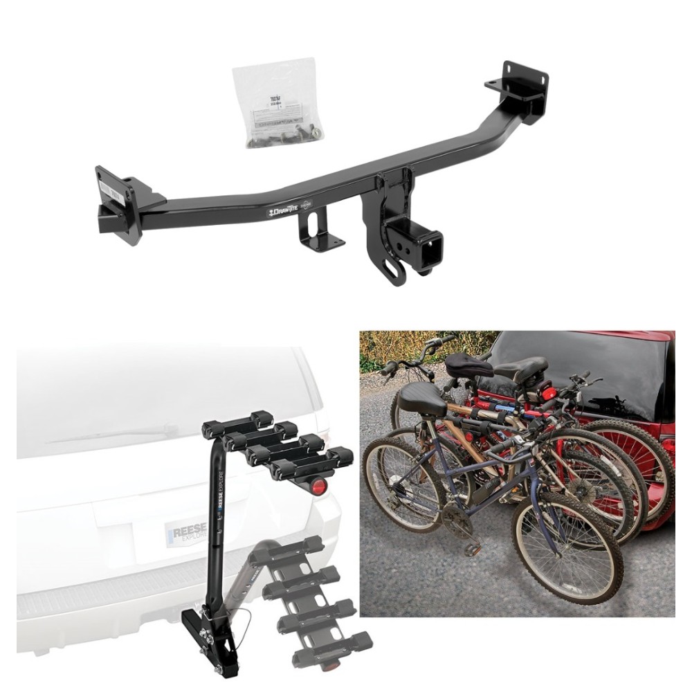 Trailer Hitch w/ 4 Bike Rack For 1722 KIA Sportage except