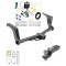 Tow Package For 16-17 Subaru Crosstrek Hybrid Trailer Hitch w/ Wiring 2" Drop Mount 2" Ball 2" Receiver