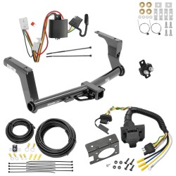 Trailer Hitch w/ 7-Way RV Wiring For 16-17 Subaru Crosstrek 13-15 XV Crosstrek Class 3 2" Receiver All Models  Trailer Hitch w/ 7-Way RV Wiring For 16-17 Subaru Crosstrek 13-15 XV Crosstrek Class 3 2" Receiver All Models
