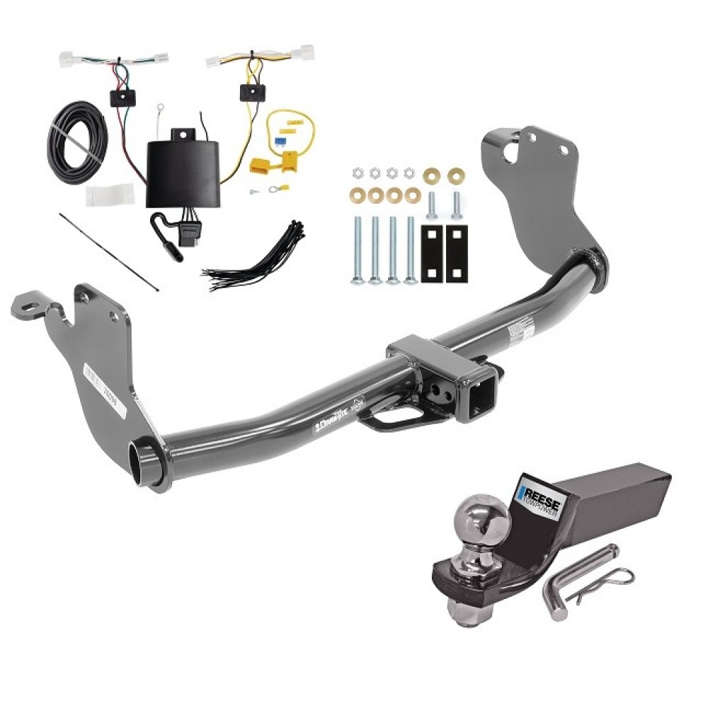 Custom Fit Trailer Hitch Wiring Harness (Plug & Play) 2" Drop Ball-Mount w/ Pin/Clip 2" Chrome Ball Installation Hardware Installation Instructions 76098 118844 21536 Draw-Tite Trailer Tow Hitch 20-23 Mitsubishi Outlander Sport Exc PHEV Comp Trailer Tow Hitch For 20-24 Mitsubishi Outlander Sport Exc PHEV Complete Package w/ Wiring and 2" Ball