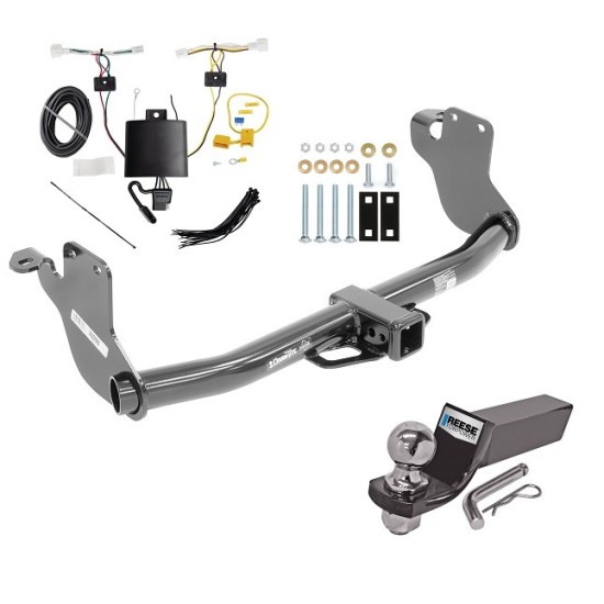 Custom Fit Trailer Hitch Wiring Harness (Plug & Play) 2" Drop Ball-Mount w/ Pin/Clip 2" Chrome Ball Installation Hardware Installation Instructions 76098 118844 21536 Draw-Tite Trailer Tow Hitch 20-23 Mitsubishi Outlander Sport Exc PHEV Comp Trailer Tow Hitch For 20-24 Mitsubishi Outlander Sport Exc PHEV Complete Package w/ Wiring and 2" Ball