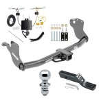 Custom Fit Trailer Hitch Wiring Harness (Plug & Play) 2" Drop Ball-Mount w/ Pin/Clip 1-7/8" Chrome Ball Installation Hardware Installation Instructions 76098 118844 23 63816 Draw-Tite Trailer Tow Hitch 20-23 Mitsubishi Outlander Sport Exc PH Trailer Tow Hitch For 20-24 Mitsubishi Outlander Sport Exc PHEV 2" Receiver Complete Package w/ Wiring and 1-7/8" Ball