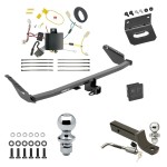Custom Fit Trailer Hitch Wiring Harness (Plug & Play) 2" Drop Ball-Mount w/ Locking Pin/Clip 2" Chrome Ball 4-Flat Mounting Bracket 1-7/8" Chrome Ball Rubber Hitch Plug Cover Installation Hardware Installation Instructions 76112 118498 Ultimate Tow Package For 11-14 Toyota Sienna 15-20 Sienna SE Trailer Hitch w/ Wiring 2" Drop Mount Dual 2" and 1-7/8" Ball Lock Bracket Cover 2" Receiver