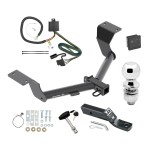 Trailer Tow Hitch For 17-19 Honda CR-V 20-24 Except Hybrid Deluxe Package Wiring 2" Ball and Lock Trailer Tow Hitch For 17-19 Honda CR-V 20-24 Except Hybrid Deluxe Package Wiring 2" Ball and Lock