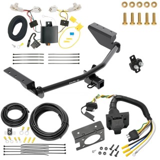 Custom Fit Trailer Hitch Wiring Harness (Plug & Play) Trailer Connector Adapter Brake Control Wiring Kit Circuit Breaker Installation Hardware Installation Instructions 76134 85343 20506 7012a 118578 Draw-Tite Trailer Hitch 7-Way RV Wiring 13-18 Toyot Trailer Hitch w/ 7-Way RV Wiring For 13-18 Toyota RAV4 Class 3 2" Receiver All Models