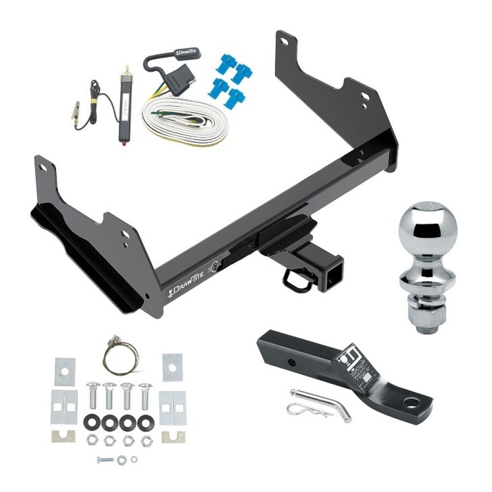 Custom Fit Trailer Hitch Wiring Harness (Requires Splicing) 2" Drop Ball-Mount w/ Pin/Clip 1-7/8" Chrome Ball Installation Hardware Installation Instructions 76136 20252 23 63816 Draw-Tite Trailer Tow Hitch 15-23 F-150 Complete Package Wiring a Trailer Tow Hitch For 15-23 Ford F-150 Complete Package w/ Wiring and 1-7/8" Ball