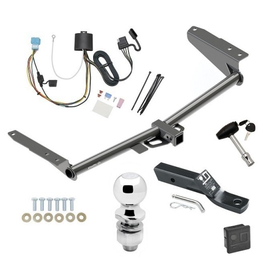 Custom Fit Trailer Hitch Wiring Harness (Plug & Play) 2" Drop Ball-Mount w/ Pin/Clip 2" Chrome Ball Security Lock Pin Rubber Hitch Plug Cover Installation Hardware Installation Instructions 76171 118781 23 63845 580407 7010 Draw-Tite Traile Trailer Tow Hitch For 18-24 Honda Odyssey With Fuse Provisions Deluxe Package Wiring 2" Ball and Lock