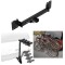 Trailer Hitch w/ 4 Bike Rack For 18-23 Land Rover Range Rover Velar Approved for Recreational & Offroad Use Carrier for Adult Woman or Child Bicycles Foldable