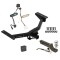 Custom Fit Trailer Hitch Wiring Harness (Plug & Play) 2" Drop Ball-Mount w/ Locking Pin/Clip 2" Chrome Ball Rubber Hitch Plug Cover Installation Hardware Installation Instructions 76290 118809 7005111 7010 Draw-Tite Trailer Tow Hitch 19-23 Trailer Tow Hitch For 19-24 Honda Passport Deluxe Package Wiring 2" Ball Mount and Lock
