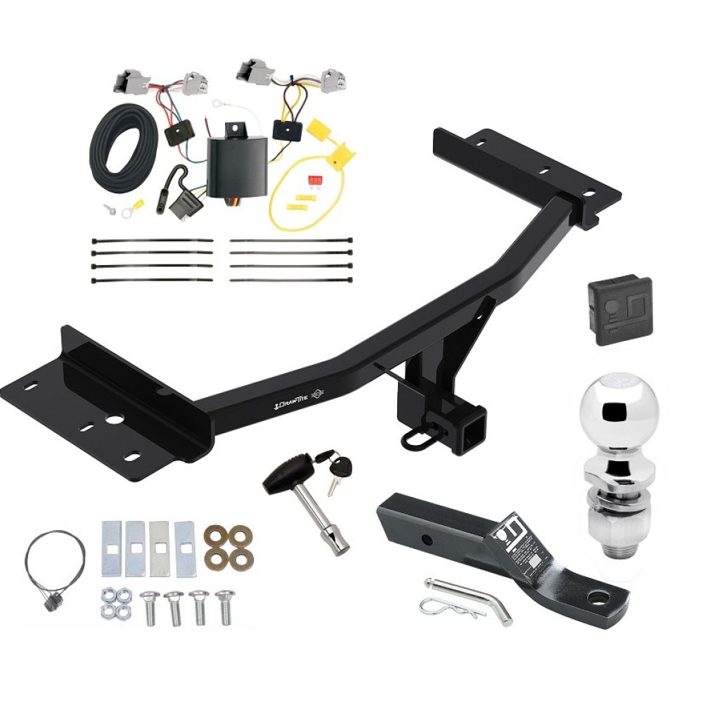 Trailer Tow Hitch For 20-23 Ford Explorer All Styles Deluxe Package Wiring 2" Ball and Lock Trailer Tow Hitch For 20-23 Ford Explorer All Styles Deluxe Package Wiring 2" Ball and Lock