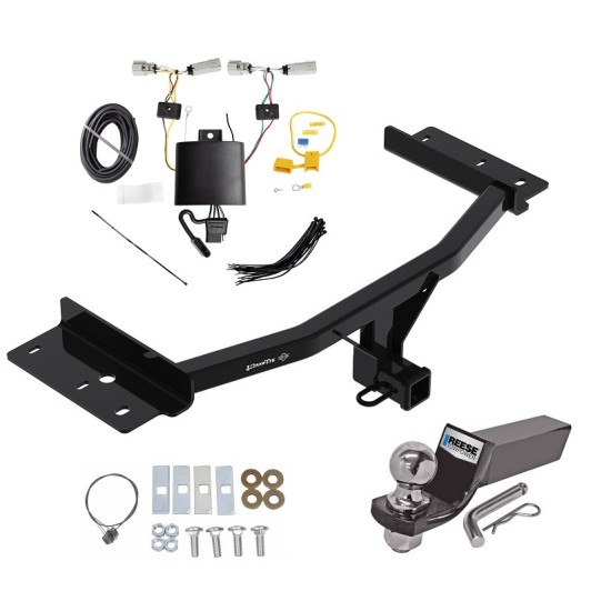Custom Fit Trailer Hitch Wiring Harness (Plug & Play) 2" Drop Ball-Mount w/ Pin/Clip 2" Chrome Ball Installation Hardware Installation Instructions 76320 118817 21536 Draw-Tite Trailer Tow Hitch 20-23 Lincoln Aviator Complete Package Wiring Trailer Tow Hitch For 20-24 Lincoln Aviator Complete Package w/ Wiring and 2" Ball