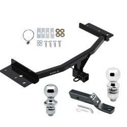 Trailer Tow Hitch For 20-24 Ford Explorer Lincoln Aviator Receiver w/ 1-7/8" and 2" Ball