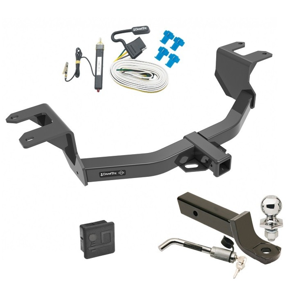 Trailer Tow Hitch For 19-24 Chevrolet Silverado 1500 GMC Sierra 1500 Deluxe Package Wiring 2" Ball Mount and Lock Trailer Tow Hitch For 19-24 Chevrolet Silverado 1500 GMC Sierra 1500 Deluxe Package Wiring 2" Ball Mount and Lock