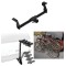 Trailer Hitch w/ 4 Bike Rack For 20-24 Ford Escape Except Hybrid Approved for Recreational & Offroad Use Carrier for Adult Woman or Child Bicycles Foldable