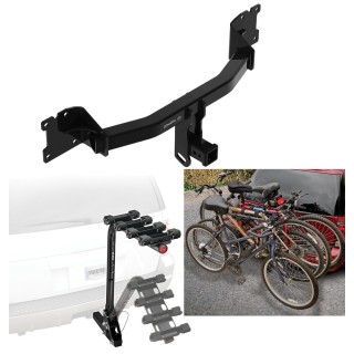 Custom Fit Trailer Hitch 4 Bike Carrier Installation Hardware Installation Instructions  76338 63124 Draw-Tite Trailer Hitch 4 Bike Rack 20-23 Porsche Cayenne Coupe Approved Recreational Offroad Use Carrier Adult Woman or Child Bicycles Foldable 20 21 22  Trailer Hitch w/ 4 Bike Rack For 20-24 Porsche Cayenne Coupe Approved for Recreational & Offroad Use Carrier for Adult Woman or Child Bicycles Foldable