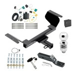 Custom Fit Trailer Hitch Wiring Harness (Plug & Play) 2" Drop Ball-Mount w/ Pin/Clip 2" Chrome Ball Security Lock Pin Rubber Hitch Plug Cover Installation Hardware Installation Instructions 76419 118750 23 63845 580407 7010 Draw-Tite Traile Trailer Tow Hitch For 18-21 Chevy Equinox Except Premier or Models w/1.6L Diesel Deluxe Package Wiring 2" Ball and Lock