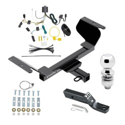 Trailer Tow Hitch For 18-24 GMC Terrain Except Diesel without Tow Prep Pkg Complete Package w/ Wiring and 2" Ball