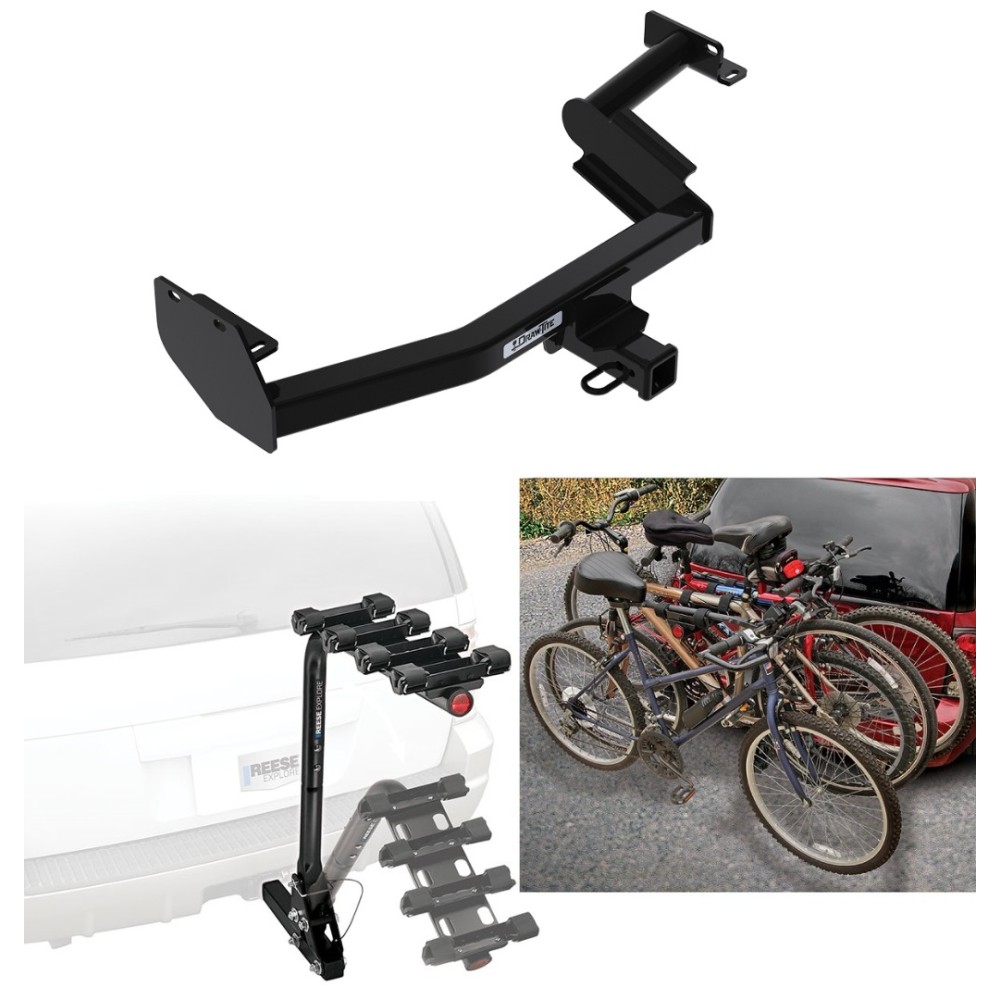 Trailer Hitch w/ 4 Bike Rack For 2023 KIA Telluride Hyundai