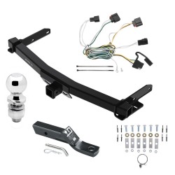 Trailer Tow Hitch For 11-13 Jeep Grand Cherokee Exc SRT-8 Complete Package w/ Wiring and 2" Ball Trailer Tow Hitch For 11-13 Jeep Grand Cherokee Exc SRT-8 Complete Package w/ Wiring and 2" Ball
