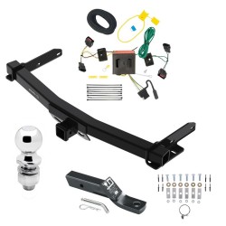 Trailer Tow Hitch For 11-13 Dodge Durango All Styles Complete Package w/ Wiring and 2" Ball Trailer Tow Hitch For 11-13 Dodge Durango All Styles Complete Package w/ Wiring and 2" Ball
