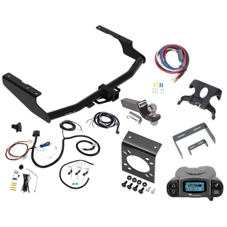 Trailer Hitch Tow Package Prodigy P3 Brake Control For 20-23 Toyota Highlander Except with Twin-Tip Exhaust and XSE w/ 7-Way RV Wiring 2" Drop Mount 2" Ball Class 4 2" Receiver Tekonsha Trailer Hitch Tow Package Prodigy P3 Brake Control For 20-23 Toyota Highlander Except with Twin-Tip Exhaust and XSE w/ 7-Way RV Wiring 2" Drop Mount 2" Ball Class 4 2" Receiver Tekonsha