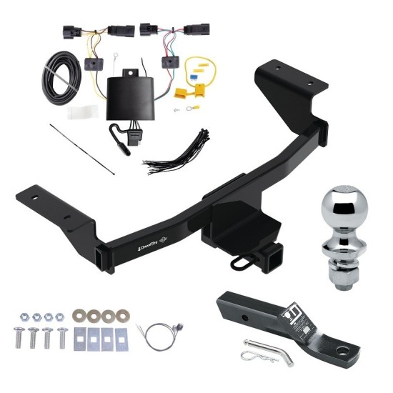 Custom Fit Trailer Hitch Wiring Harness (Plug & Play) 2" Drop Ball-Mount w/ Pin/Clip 1-7/8" Chrome Ball Installation Hardware Installation Instructions 76460 118840 23 63816 Draw-Tite Trailer Tow Hitch 21-23 Mustang Mach-E Complete Package Trailer Tow Hitch For 21-23 Ford Mustang Mach-E Complete Package w/ Wiring and 1-7/8" Ball