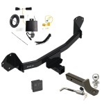 Trailer Tow Hitch For 22-23 Chevrolet Bolt EUV Deluxe Package Wiring 2" Ball Mount and Lock Trailer Tow Hitch For 22-23 Chevrolet Bolt EUV Deluxe Package Wiring 2" Ball Mount and Lock