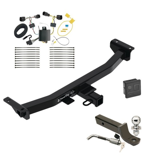 Custom Fit Trailer Hitch Wiring Harness (Plug & Play) 2" Drop Ball-Mount w/ Locking Pin/Clip 2" Chrome Ball Rubber Hitch Plug Cover Installation Hardware Installation Instructions 76583 118654 7005111 7010 Draw-Tite Trailer Tow Hitch 19-23 R Trailer Tow Hitch For 19-23 Ford Ranger Deluxe Package Wiring 2" Ball Mount and Lock